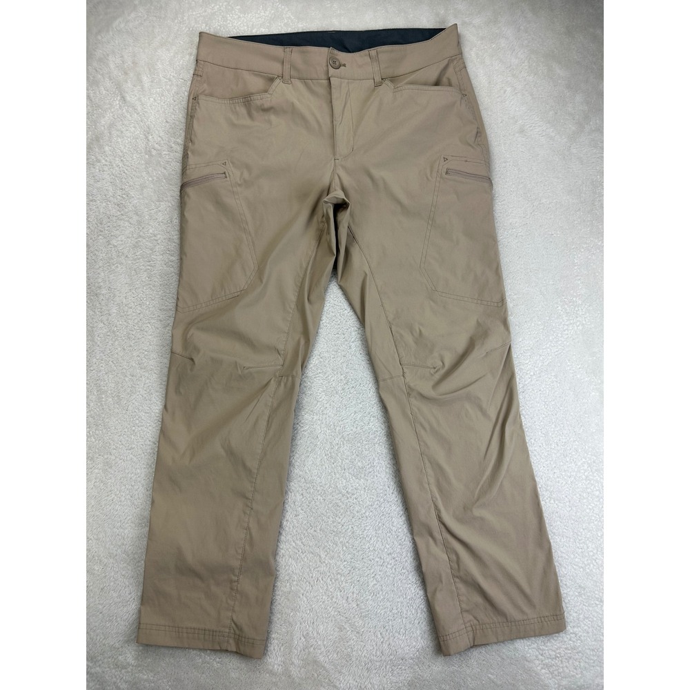 Eddie Bauer EM31WB300 Mens 36x30 Tan Outdoor Performance Stretch Hiking Pants